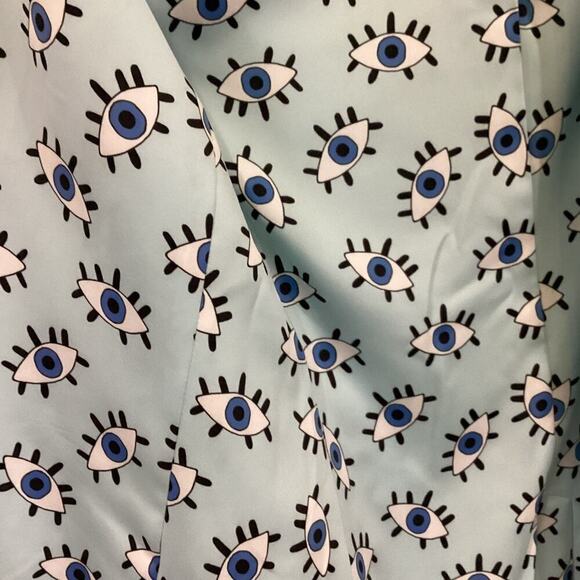 Alice + Olivia Skye Trumpet Sleeve Boyfriend Blazer In Powder Blue Size Small - Picture 11 of 15